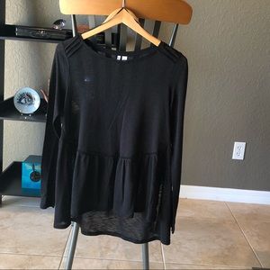 Lightweight Embroidered Long Sleeve Top